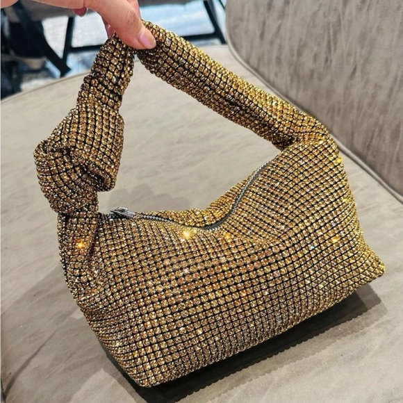 Zara Handbags - Gold bag